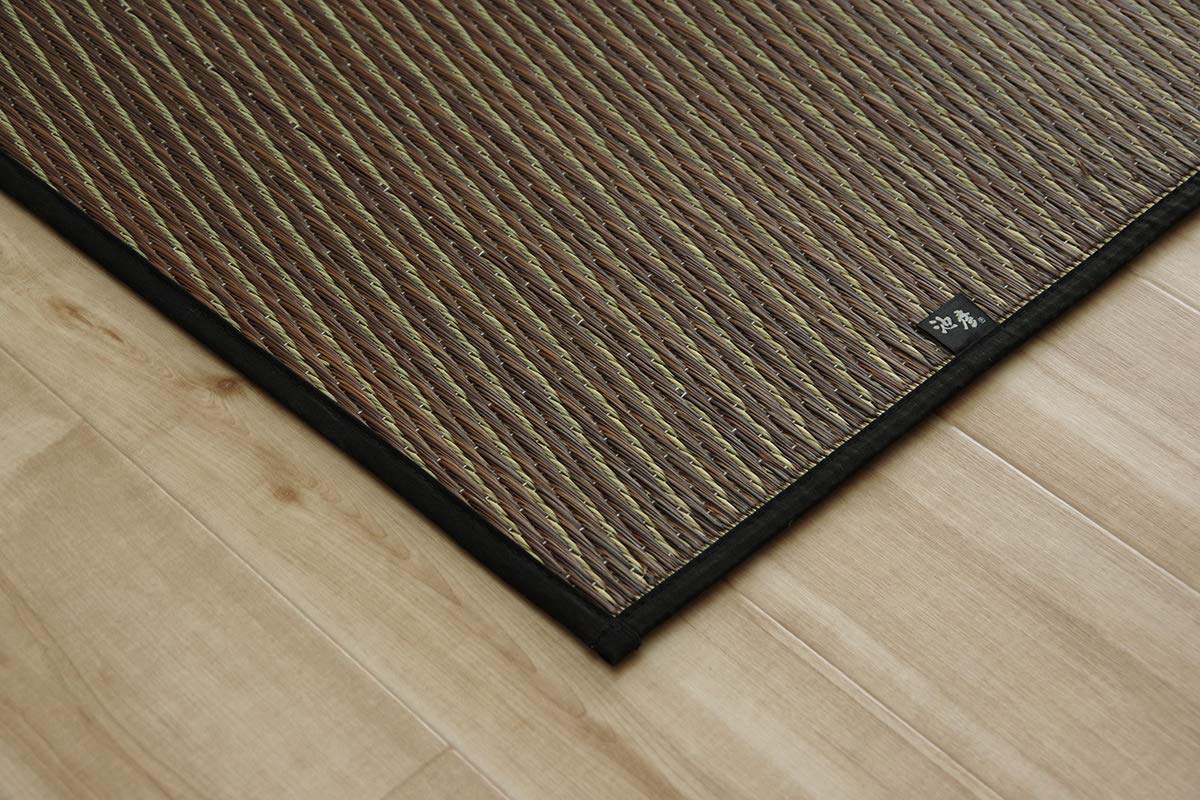 イケヒコ　い草ラグカーペット 『Fソリッド』 ダークブラウン Amazon｜イケヒコ・コーポレーション い草ラグ カーペット 1.5畳 国産